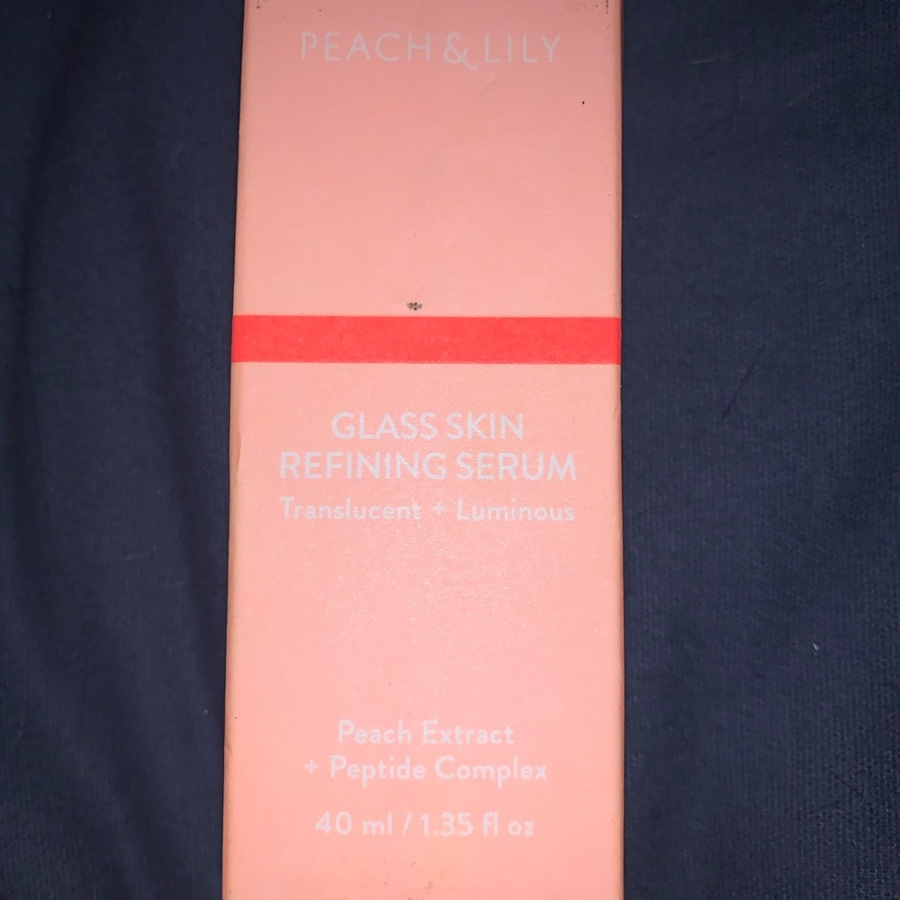 Peach and lily glass skin